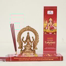 Goddess Lakshmi Herbal Incense Sticks (Agarbatti): 5 Box Combo