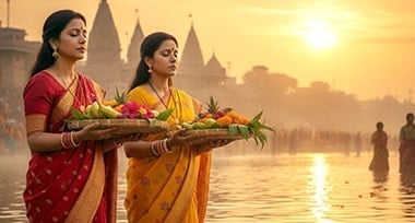 Chhath Puja 2025 - Sandhya Arghya Date & Time for Rituals