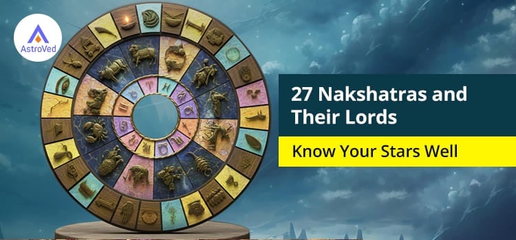 Chart of 27 Nakshatras and their ruling planets