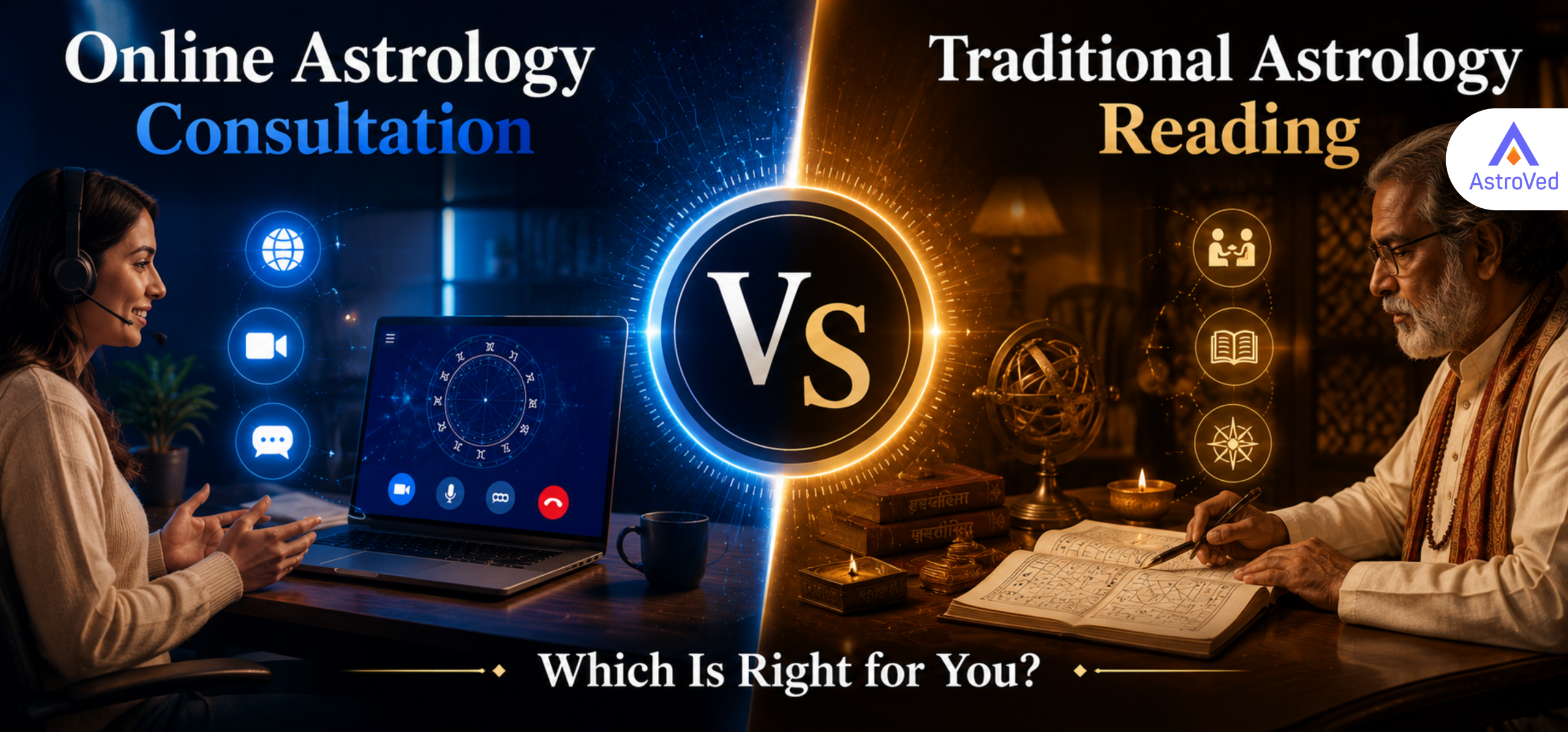Online Astrology Consultation vs Traditional Reading