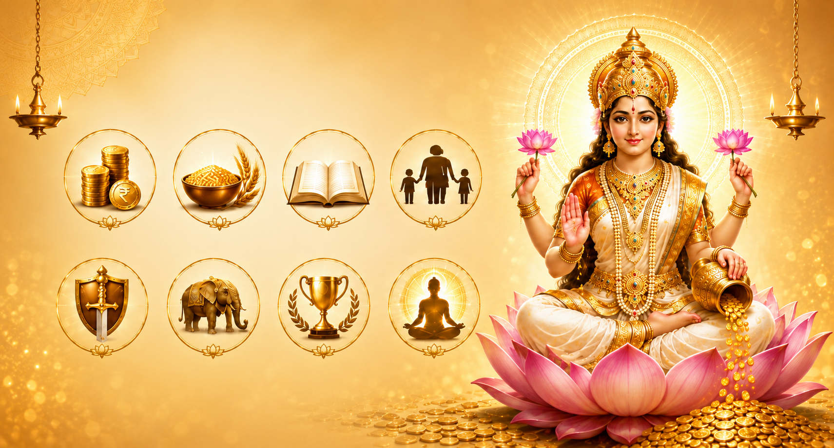 What Is Ashta Aishwarya? Understanding the Eight Forms of Wealth