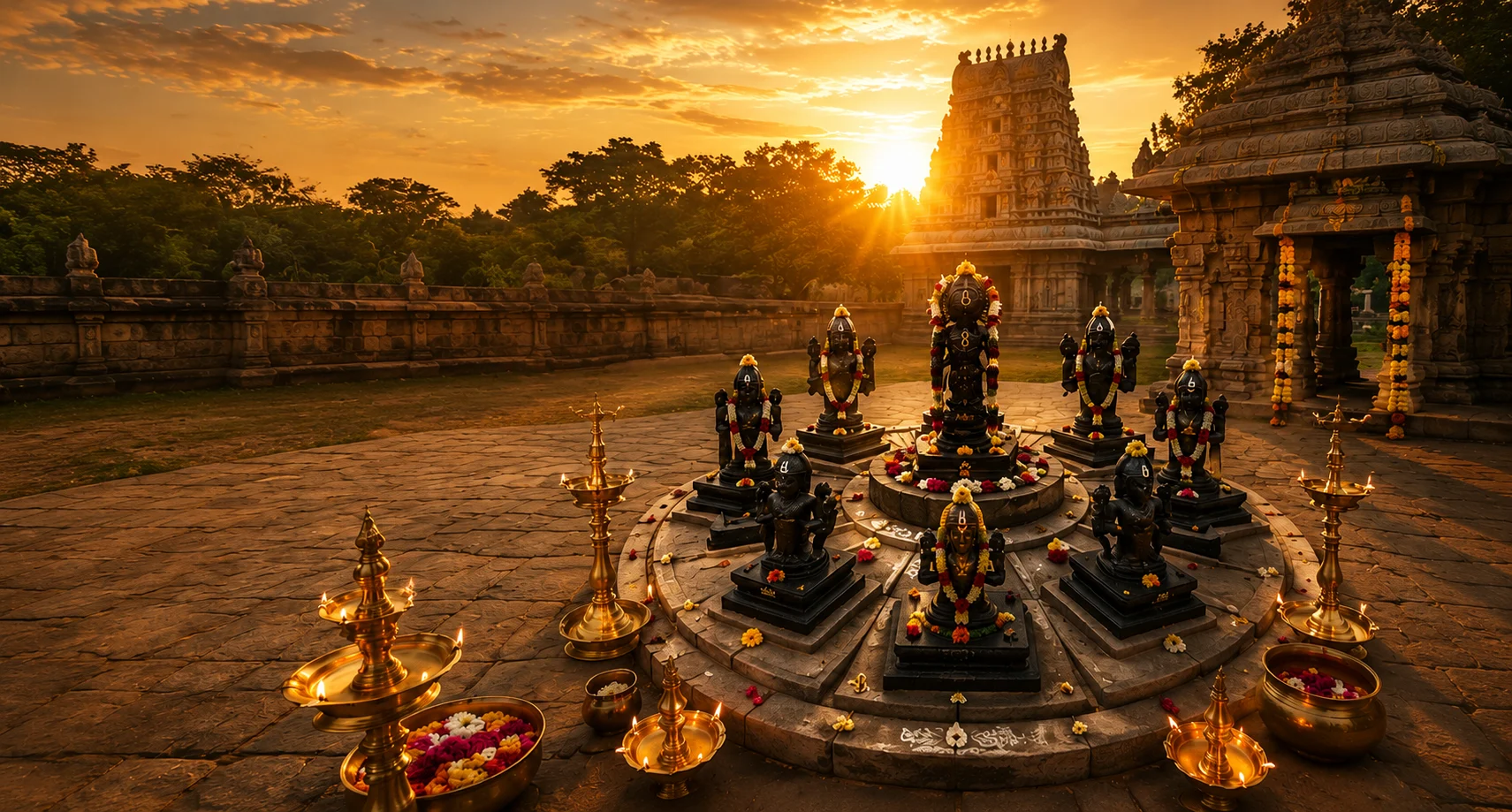 Navagraha Temple Pooja: Benefits, Homam, Abhishekam, and Divine Blessings