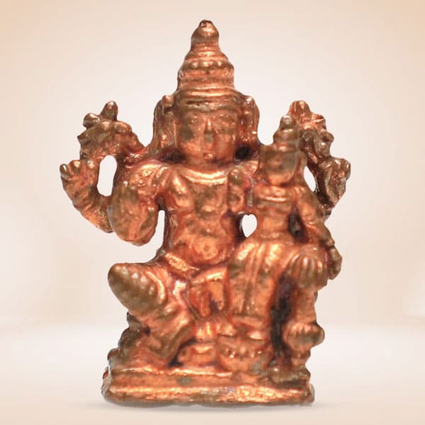 Energized Half Inch Lakshmi Narayana Statue